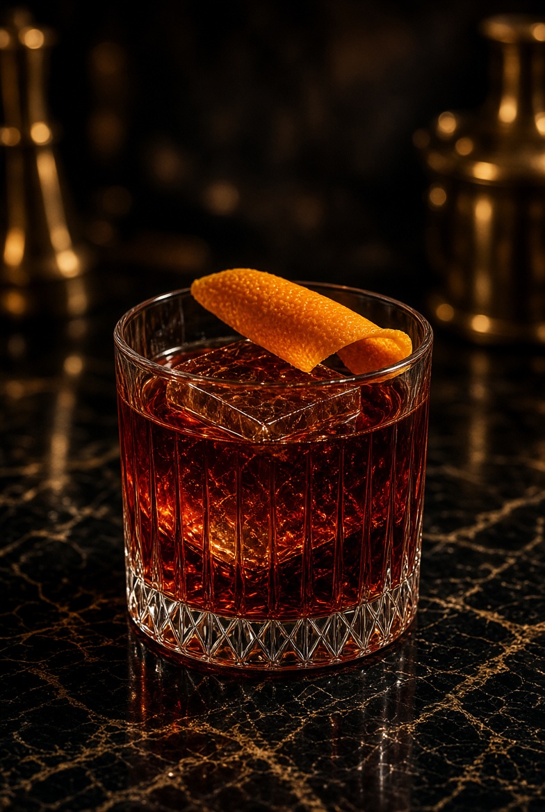 Boulevardier cocktail at SLIQUE