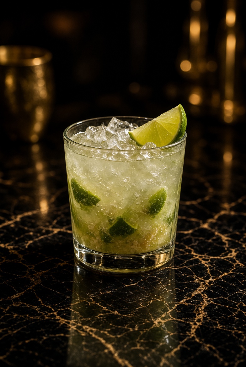 Caipirinha cocktail at SLIQUE